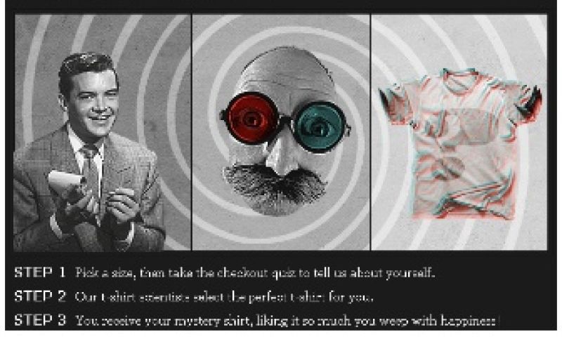 T-shirt shop zonder keuze