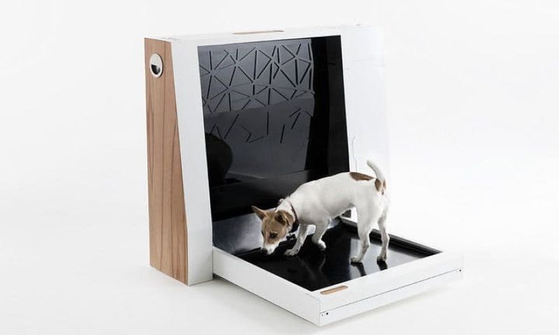 Geautomatiseerde honden-wc ruimt meteen op