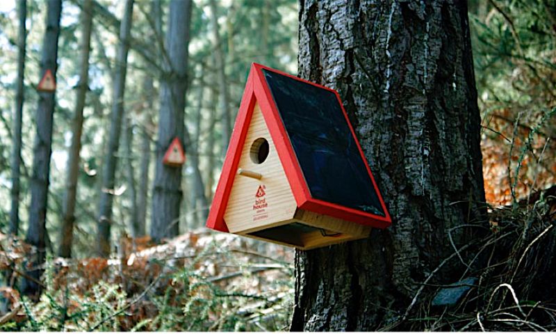 Vogelhuisjes beschermen tegen brand