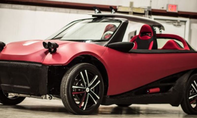 Deze 3D-geprinte auto is komende zomer al te koop