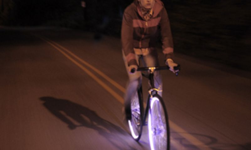 Velgverlichting op de fiets