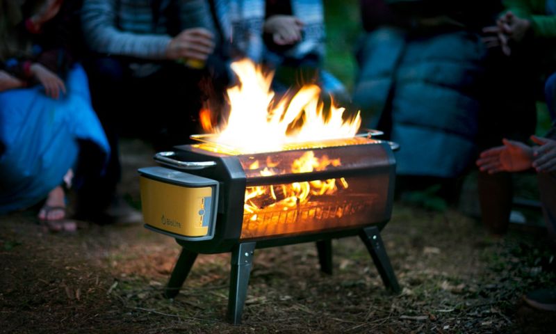 houten barbecue die niet rookt bbq