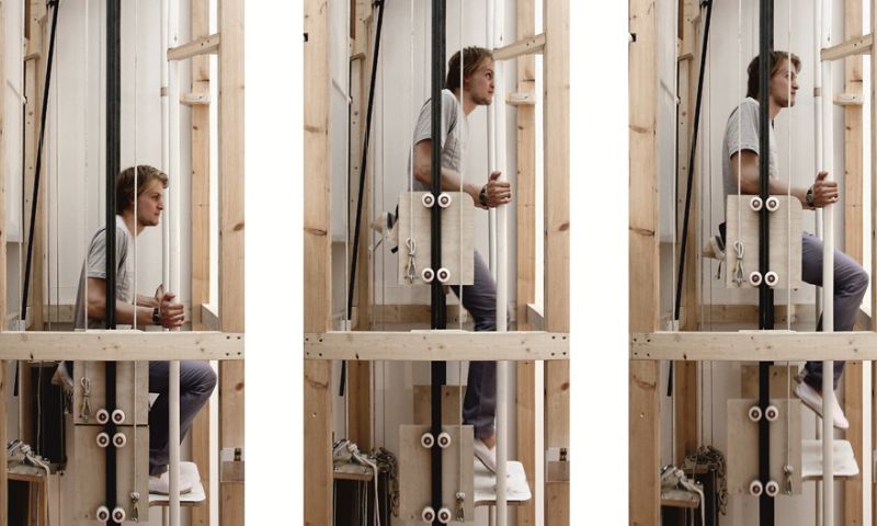 Video van de dag: Lift op mensenkracht