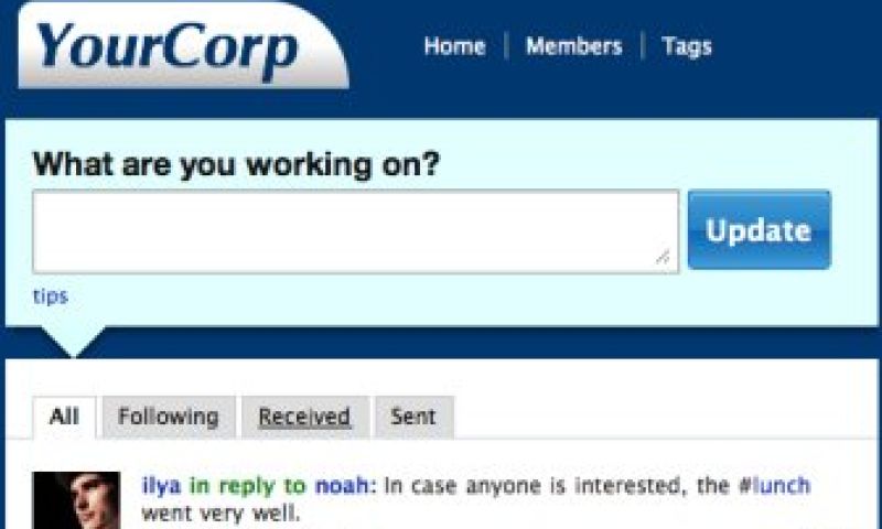 Yammer nu voor intern gebruik