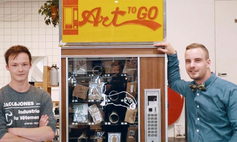 Kunst uit een automaat in Utrecht