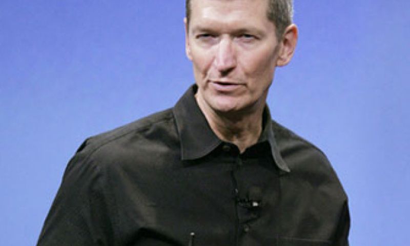 Apple-baas Cook hint weer tv en horloge