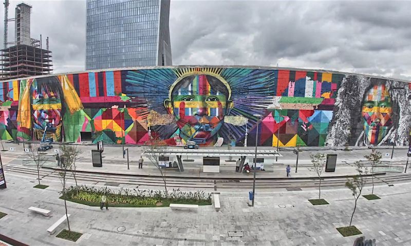 Grootste muurschildering ter wereld in Rio is maar braafjes