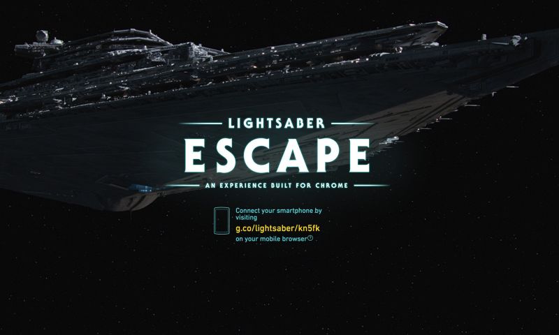 Gebruik je smartphone als lightsaber in browsergame van Google