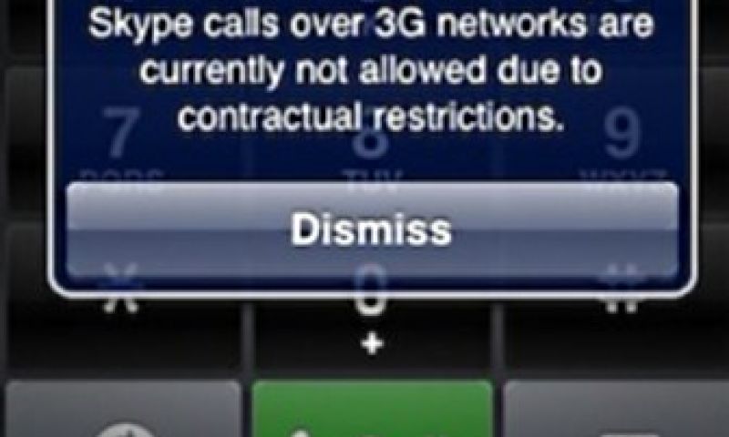 Apple weert nog steeds bellen via 3G