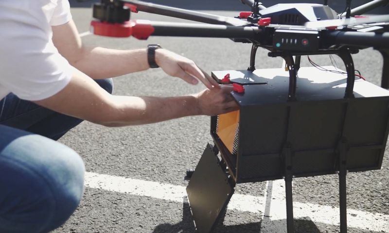 'Medicijn-drone' Schiermonnikoog in water gestort