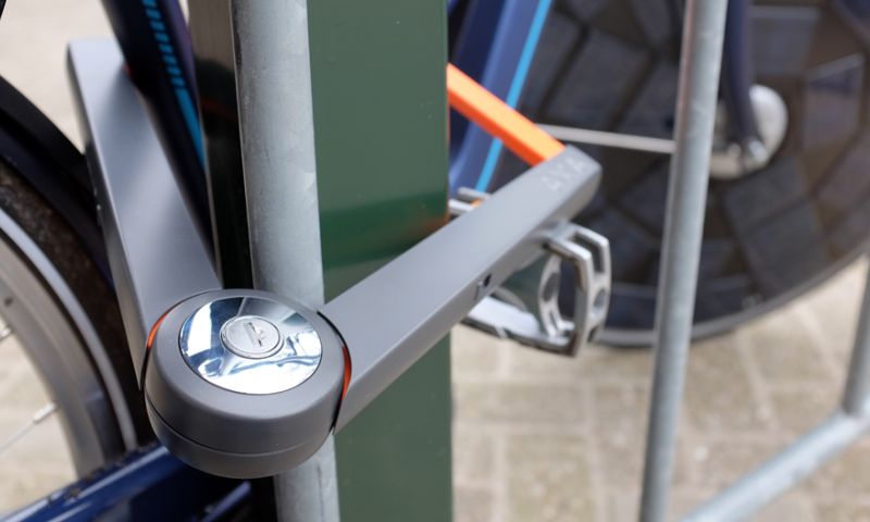 Fietsslot met strak design voor bij je stadsfiets