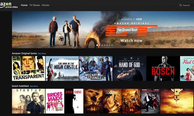 Amazon Prime Video vanaf nu beschikbaar in Nederland