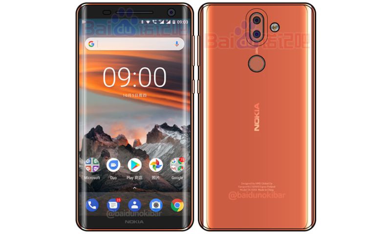 Nokia-smartphone met gebogen schermranden gelekt