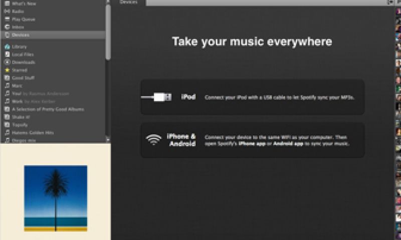 Spotify-playlistst op je iPod