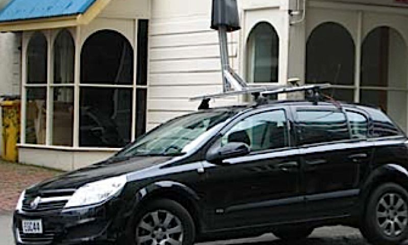 Google Street View auto geblokkeerd