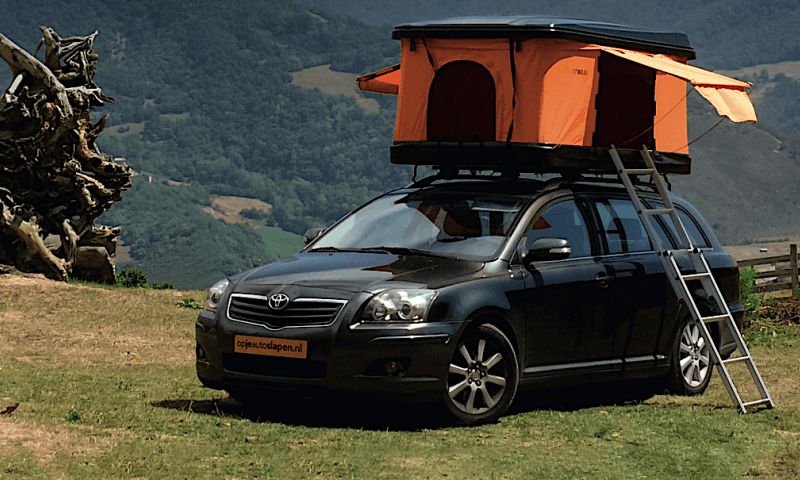 kampeerspullen huren camper eigen auto camping gear rooftop tent daktent staycation