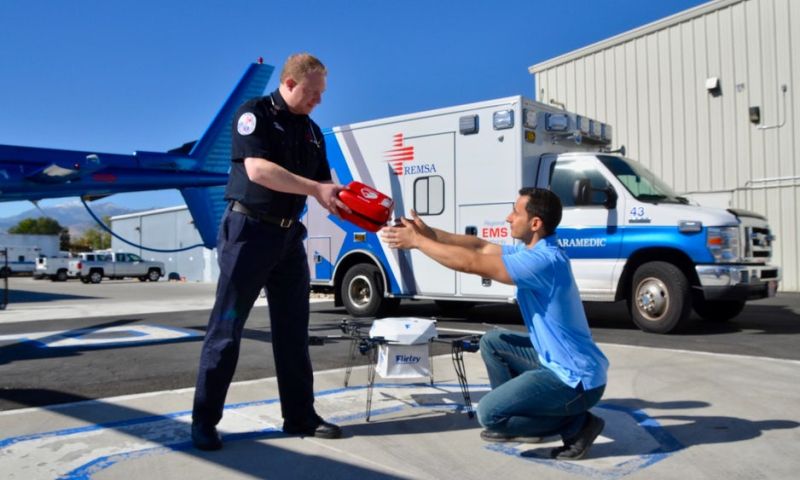 Drones brengen defibrillators en burrito's