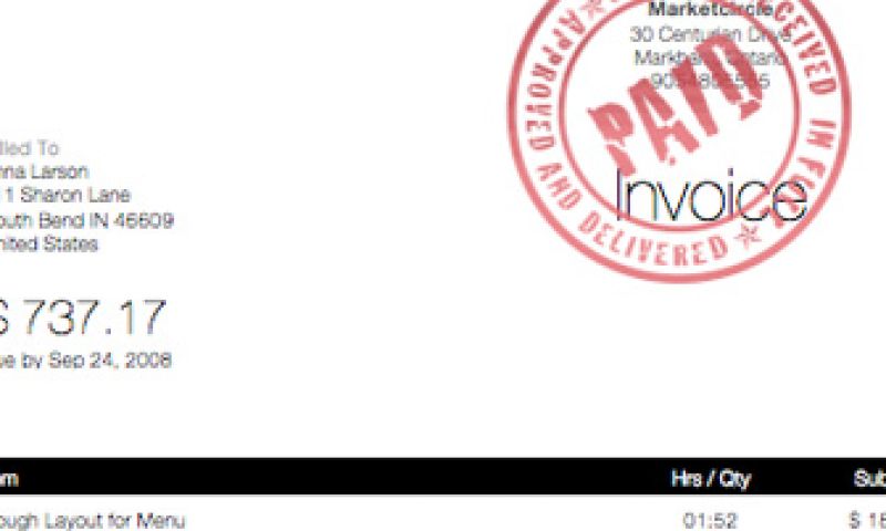 Factureren met een PDF