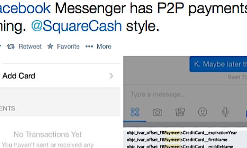 Vrienden kunnen je straks via Facebook Messenger betalen