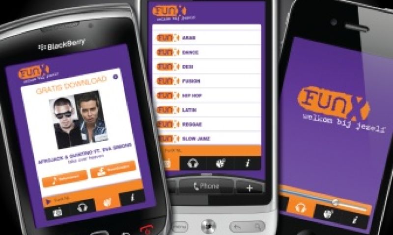 Urbanzender FunX nu via alle mobieltjes
