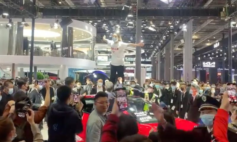 tesla model 3 boze eigenares auto beurs china protest