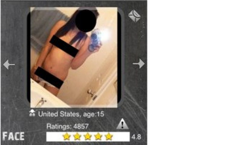 Vijftienjarige naakt in App Store