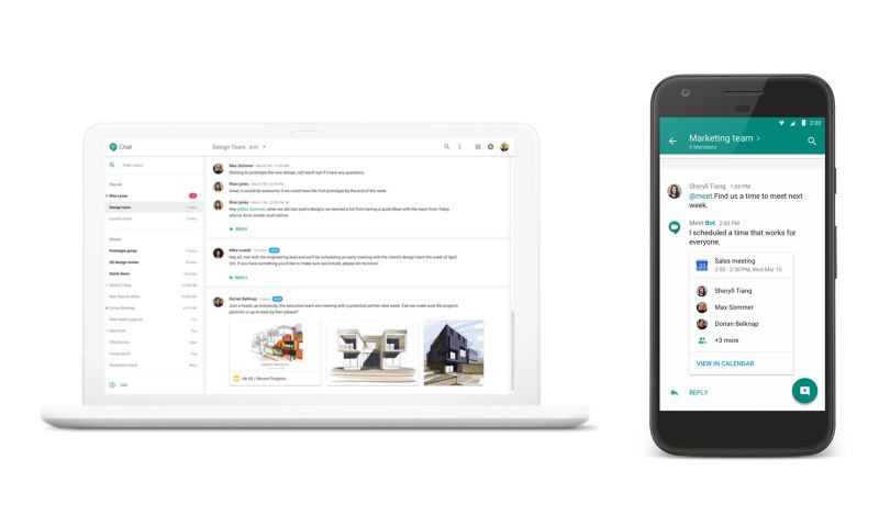 Google maakt van Hangouts een Slack-concurrent
