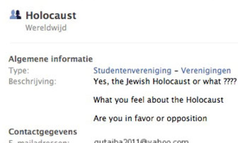 Facebook worstelt met Holocaust