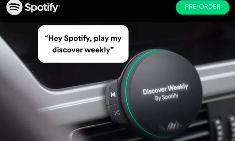 Spotify begint test met muziekspeler voor in de auto
