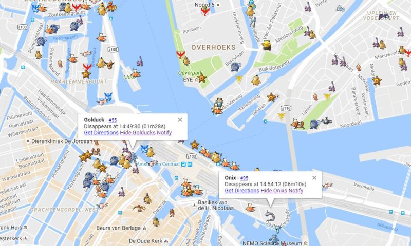 Maker PokémonGo-map stopt na boze reactie Niantic