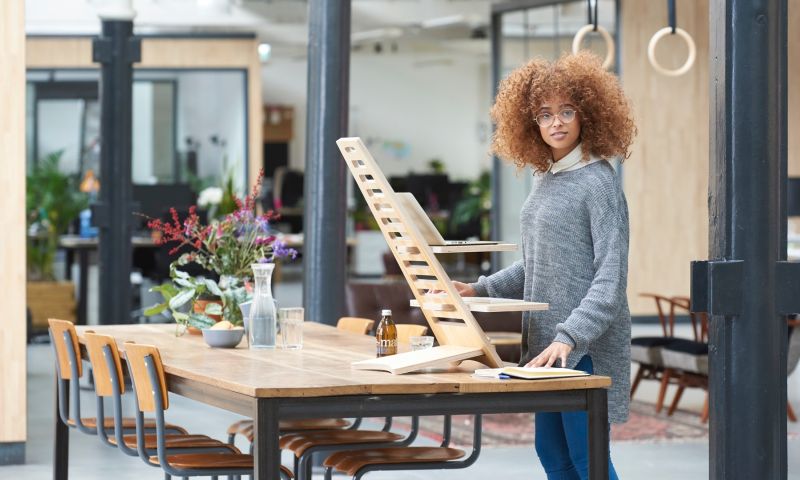 Hoogwerker: staand werken zonder sta-bureau