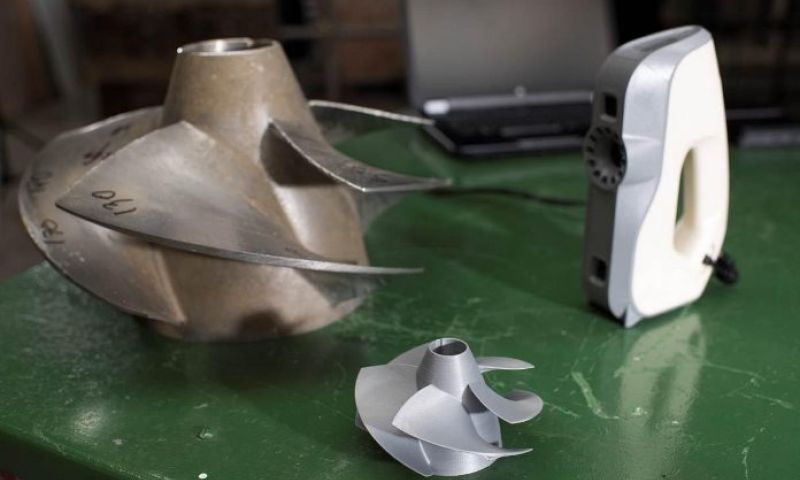 Marine gebruikt 3D-scanner voor reparaties schepen