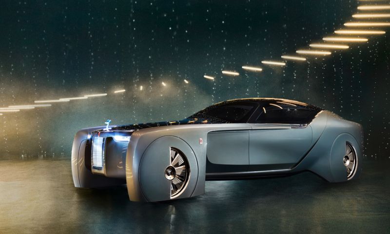 Bizarre futuristische conceptcar van Rolls-Royce