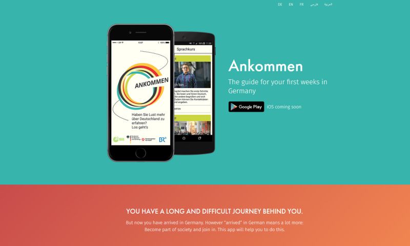 Duitse app moet asielzoekers helpen bij integratie