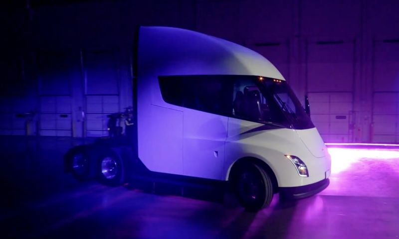 tesla semi elektrische vrachtwagen truck cybertruck