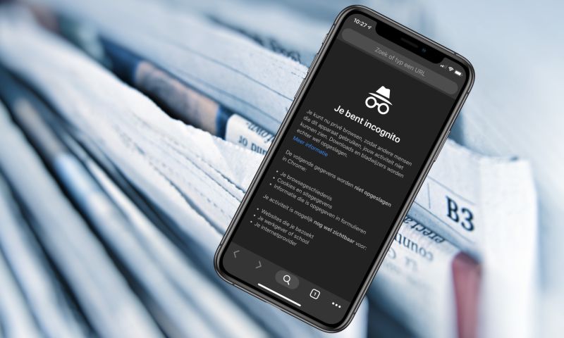 google chrome incognito modus prive rechtszaak