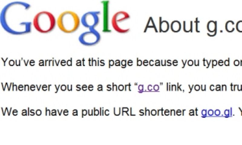 Google koopt korter adres G.co