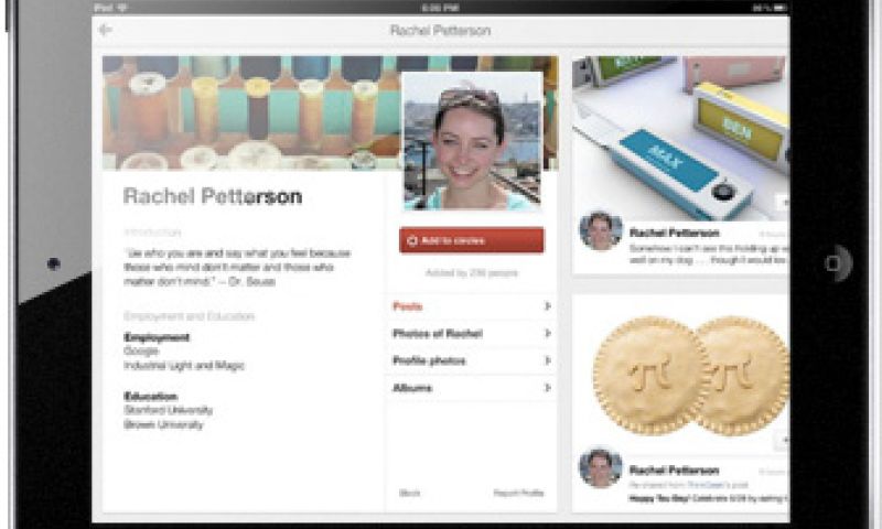 Google+ voor iPad