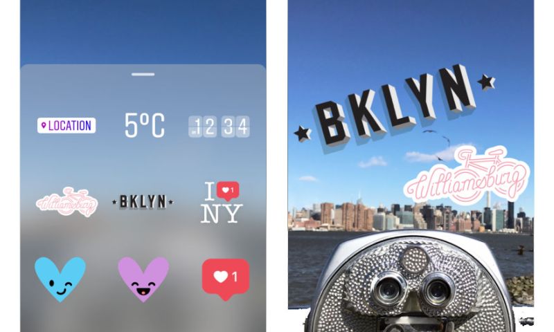Instagram komt met Snapchat-achtige geostickers