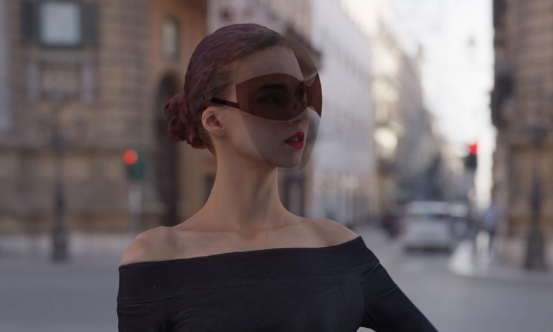 gezichtsmasker covid-19 corona mondkapje zonnebril toonbaar