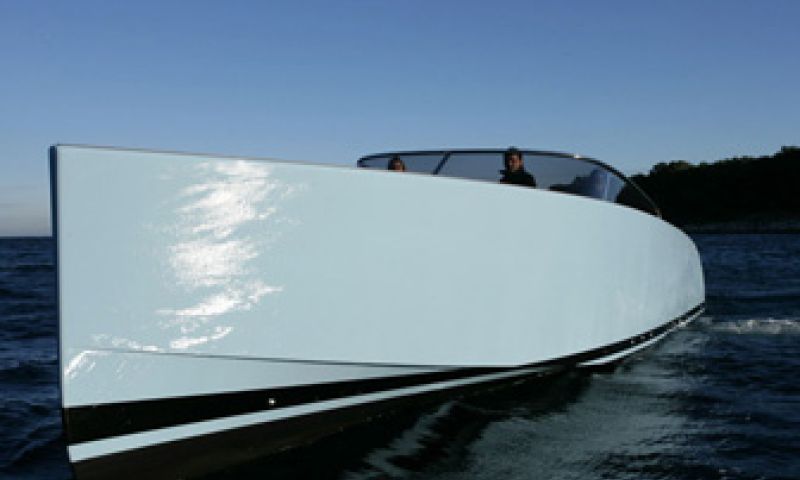 Stoere speedboot zonder spetters