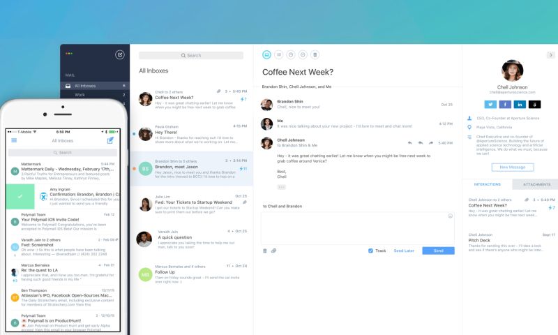 App van de Week: mooie mail-app Polymail met unieke functies