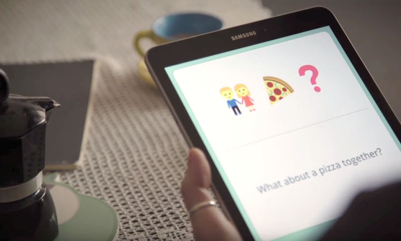 Samsung laat mensen met een taalstoornis praten via emoji