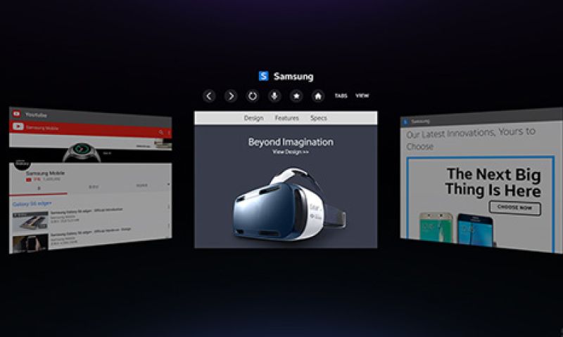 Samsung brengt websites naar virtual reality