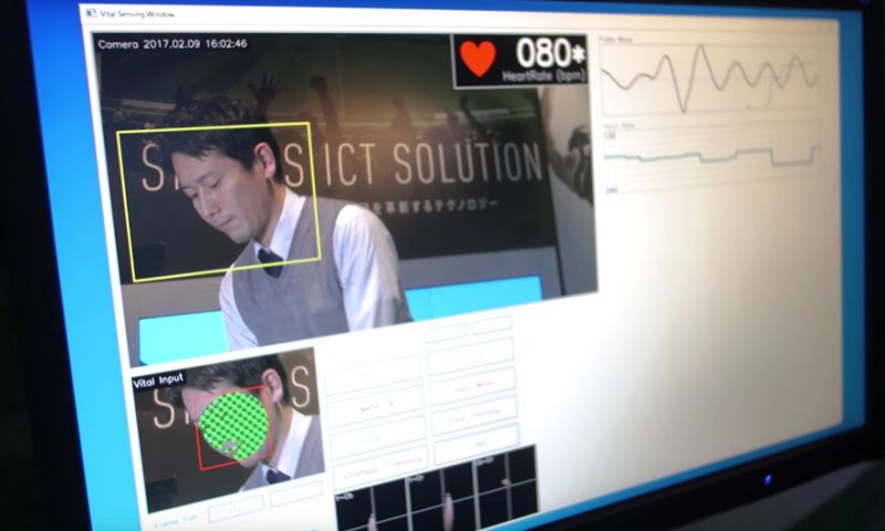 Deze techniek registreert hartslag door naar gezicht te kijken