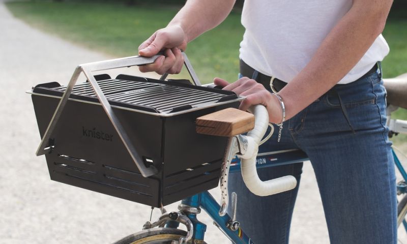 Barbecue voor op de fiets