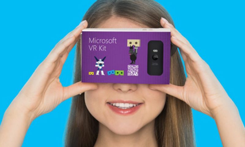 Microsoft komt met kartonnen houder voor mobiele VR