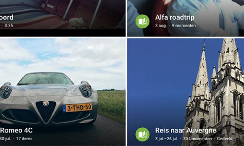 Bedankt! Google maakte mijn vakantiealbum