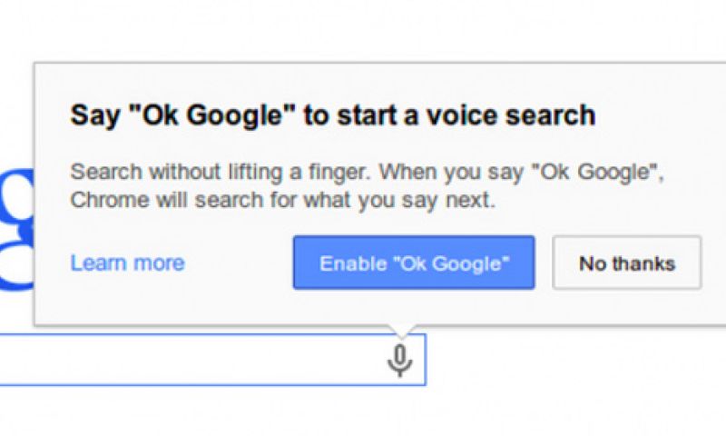 Nu ook hands-free zoeken in Chrome: Google luistert mee