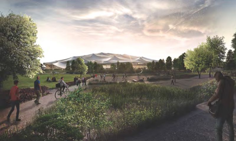 Dit wordt Google's nieuwe kantoor: een enorme tent